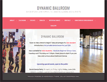 Tablet Screenshot of dynamicballroom.com